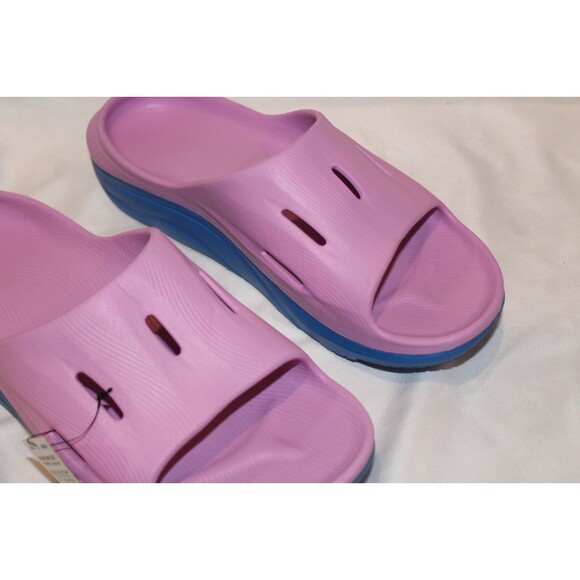 HOKA Men\'s U Ora Recovery Slide 3 Sandal PURPLE ROYAL BLUE SZ 11 main image 5